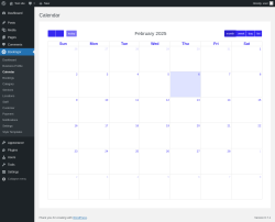 Page screenshot: Bookingor → Calendar