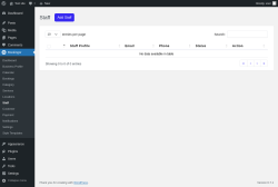 Page screenshot: Bookingor → Staff