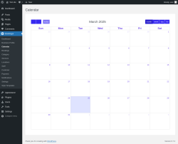 Page screenshot: Bookingor → Calendar