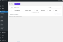 Page screenshot: Bookingor → Services
