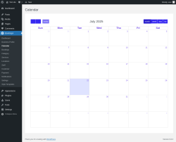 Page screenshot: Bookingor → Calendar