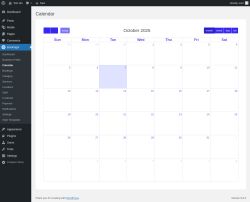 Page screenshot: Bookingor → Calendar