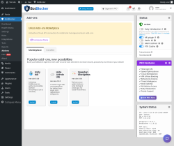 Page screenshot: BotBlocker &rarr; Addons