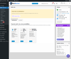 Page screenshot: BotBlocker &rarr; Addons