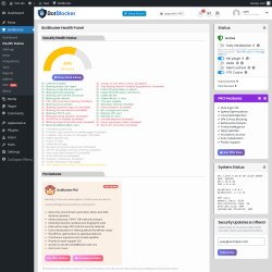 Page screenshot: BotBlocker &rarr; Health Status