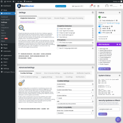 Page screenshot: BotBlocker &rarr; Settings