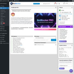 Page screenshot: BotBlocker &rarr; PRO