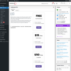 Page screenshot: BotBlocker &rarr; PRO