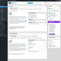 Page screenshot: BotBlocker &rarr; Settings