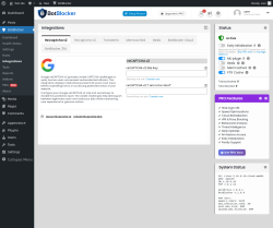 Page screenshot: BotBlocker &rarr; Integrations