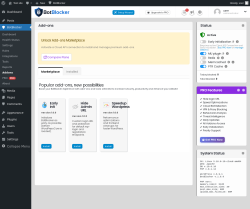 Page screenshot: BotBlocker &rarr; Addons