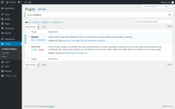Page screenshot: Plugins &lsaquo; Test site &mdash; WordPress