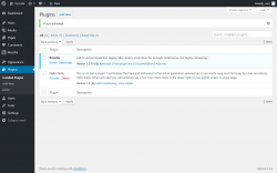 Page screenshot: Plugins &lsaquo; Test site &mdash; WordPress