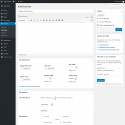 Page screenshot: Boxzilla &rarr; Add New