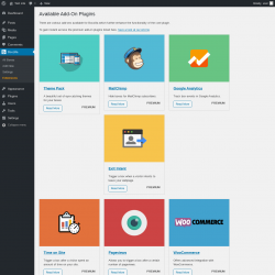Page screenshot: Boxzilla &rarr; Extensions