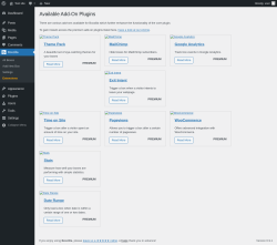 Page screenshot: Boxzilla &rarr; Extensions