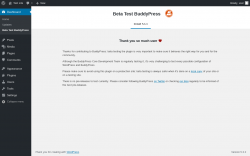 Page screenshot: Dashboard → Beta Test BuddyPress