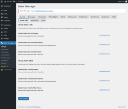 Page screenshot: Better Messages &rarr; Group Calls