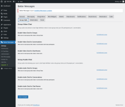 Page screenshot: Better Messages &rarr; Group Calls
