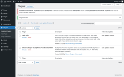 Page screenshot: Plugins &lsaquo; Test site &mdash; WordPress