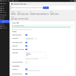 Page screenshot: Brainwerk SEO Suite &rarr; 
                                    Privacy / GDPR                                