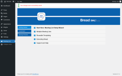 Page screenshot: Meeting List