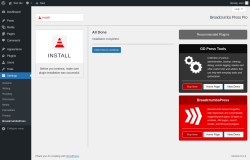 Page screenshot: Settings → BreadcrumbsPress