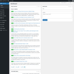 Page screenshot: Dashboard ‹ Test site — WordPress