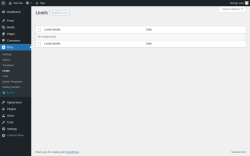 Page screenshot: Brizy → Leads