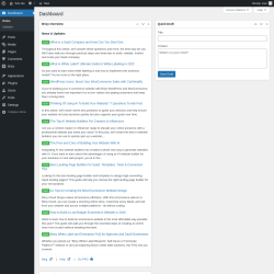 Page screenshot: Dashboard ‹ Test site — WordPress