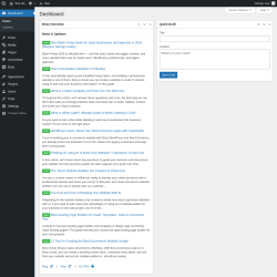 Page screenshot: Dashboard &lsaquo; Test site &mdash; WordPress