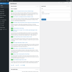 Page screenshot: Dashboard ‹ Test site — WordPress