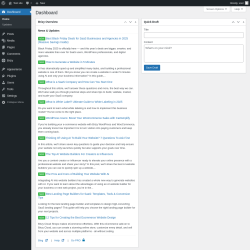 Page screenshot: Dashboard &lsaquo; Test site &mdash; WordPress