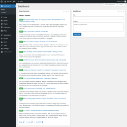 Page screenshot: Dashboard &lsaquo; Test site &mdash; WordPress