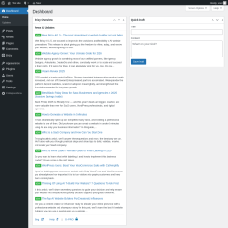 Page screenshot: Dashboard &lsaquo; Test site &mdash; WordPress