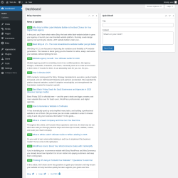 Page screenshot: Dashboard &lsaquo; Test site &mdash; WordPress