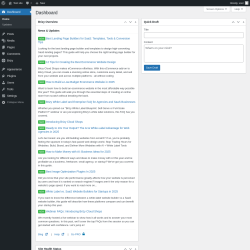 Page screenshot: Dashboard ‹ Test site — WordPress
