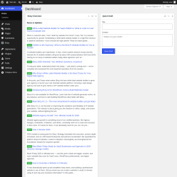 Page screenshot: Dashboard &lsaquo; Test site &mdash; WordPress
