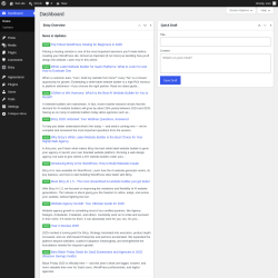 Page screenshot: Dashboard &lsaquo; Test site &mdash; WordPress