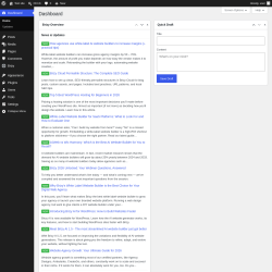 Page screenshot: Dashboard &lsaquo; Test site &mdash; WordPress