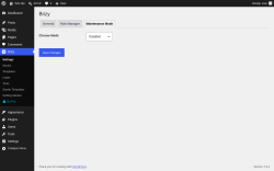 Page screenshot: Brizy &rarr; Maintenance Mode