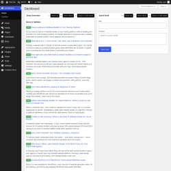 Page screenshot: Dashboard &lsaquo; Test site &mdash; WordPress