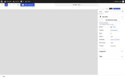 Page screenshot: Add Post &lsaquo; Test site &mdash; WordPress