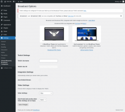 Page screenshot: Settings &rarr; [StreamWeasels] Broadcast Companion