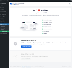 Page screenshot: Broken Links &rarr; SEO Settings