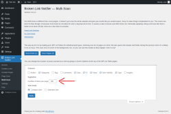 Page screenshot: Broken Link Notifier &rarr; Multi-Scan