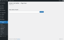 Page screenshot: Broken Link Notifier &rarr; Page Scan
