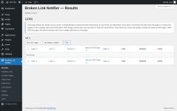 Page screenshot: Broken Link Notifier