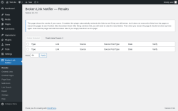 Page screenshot: Broken Link Notifier