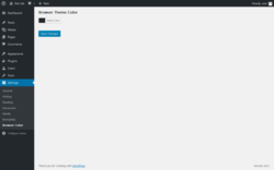Page screenshot: Settings &rarr; Browser Color